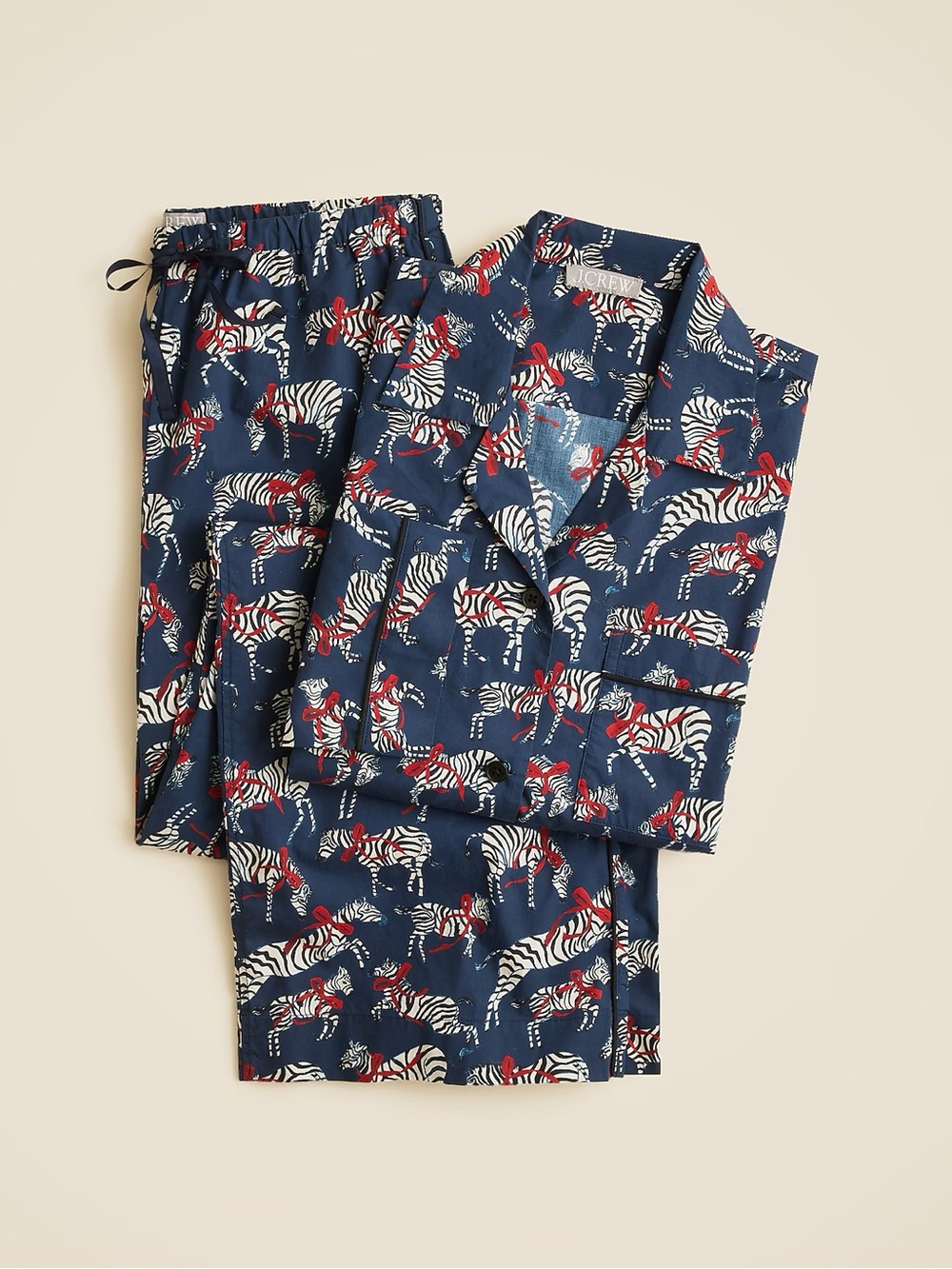 JCREW Zebra Holiday Pajamas